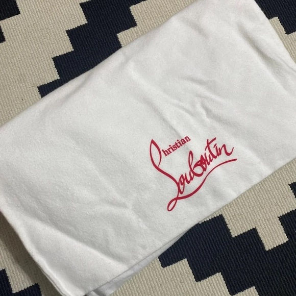 Christian Louboutin Loubiposh Blue Green Ocean Gradient Spike Clutch NEW - Picture 6 of 13